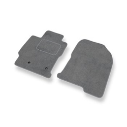 Alfombrillas de Velour adecuadas para Toyota Prius II Liftback (2002-2009) - alfombras para coche - Premium color gris