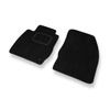 Alfombrillas de Velour adecuadas para Ford Fiesta VI Hatchback, Furgoneta (2008-2012) - alfombras para coche - Premium color negro