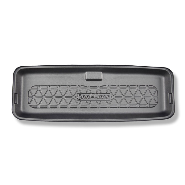 Alfombra para maletero adecuada para Suzuki Jimny II GJ SUV (10.2018-2020) - Protector maletero - Alfombrilla maletero antideslizante - maletero inferior; sin un compartimento de plástico en el maletero; para detrás de la 2a fila de asientos