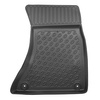 Conjunto de alfombrilla para maletero y alfombrillas para el interior del coche TPE PREMIUM para: Audi Q5 I 8R SUV (11.2008-12.2016) - revestimiento más estrecho para modelos con sistema de carriles de sujeción en el maletero