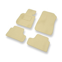 Alfombrillas de Velour adecuadas para BMW 3 M3 IV E93 (2007-2013) - alfombras para coche - Premium color beige