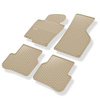 Alfombrillas de goma adecuadas para Volkswagen Passat B7 Berlina, Variant (2010-2014) - alfombras para coche - beige - 4 unidades