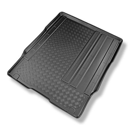 Alfombra para maletero adecuada para Fiat Scudo III Furgoneta (12.2021-....) - Protector maletero - Alfombrilla maletero antideslizante - versión turismo (familiar/tour); para detrás de la 2a fila de asientos; larga distancia entre ejes; también versión e
