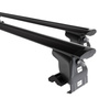 Portaequipajes de techo adecuadas para Honda Stream Monovolumen (2000-2006) - baca negra para coche - barras para techo de coche - sin puntos de montaje - aluminio