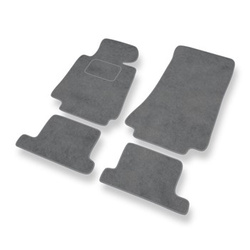 Alfombrillas de Velour adecuadas para BMW 8 I E31 Coupé (1989-1999) - alfombras para coche - Premium color gris