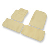 Alfombrillas de Velour adecuadas para Citroen Xsara Picasso Monovolumen (1999-2011) - alfombras para coche - Premium color beige
