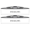 Escobillas limpiaparabrisas para la luna delantera para Mercedes-Benz Classe G W463 SUV (09.1989-2018) - escobillas estándar