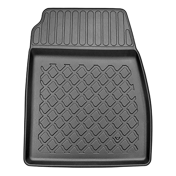 Conjunto de alfombrilla para maletero y alfombrillas para el interior del coche TPE para: Ford Fiesta VIII Hatchback (07.2017-2023) - parte inferior del maletero; modelos sin base móvil en el maletero; también con tracción híbrida