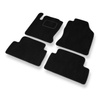 Alfombrillas de Velour adecuadas para Ford Focus I Hatchback, Familiar, Berlina (1998-2005) - alfombras para coche - Premium color negro