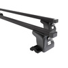Portaequipajes de techo adecuadas para Volkswagen Caravelle T6 Furgoneta (2015-2021) - baca negra para coche - barras para techo de coche - perfil en T - acero