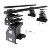 Portaequipajes de techo adecuadas para Honda Jazz mk I Hatchback (2001-2008) - baca negra para coche - barras para techo de coche - sin puntos de montaje - aluminio