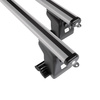 Portaequipajes de techo adecuadas para Citroen C8 Monovolumen (2002-2010) - baca plata para coche - barras para techo de coche - perfil en T - aluminio