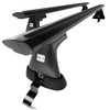 Portaequipajes de techo adecuadas para Fiat Grande Punto Hatchback (2005-2010) - baca negra para coche - barras para techo de coche - sin puntos de montaje - aluminio