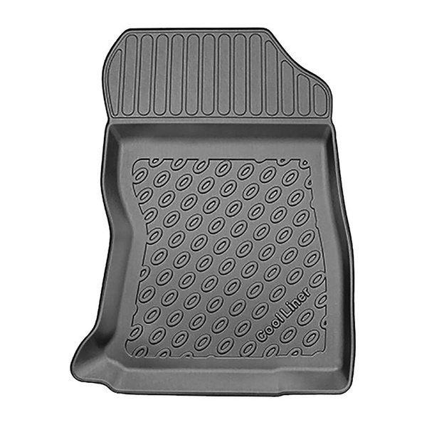 Conjunto de alfombrilla para maletero y alfombrillas para el interior del coche TPE para: Subaru Forester V SK e-Boxer SUV (06.2019-10.2024) - con/sin subwoofer; posibilidad de cortar el hueco derecho