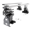 Portaequipajes de techo adecuadas para Honda Jazz mk I Hatchback (2001-2008) - baca plata para coche - barras para techo de coche - sin puntos de montaje - aluminio