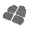 Alfombrillas de Velour adecuadas para Mazda 2 II Hatchback, Berlina (2007-2014) - alfombras para coche - Premium color gris