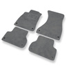 Alfombrillas de Velour adecuadas para Audi A4 B9 Avant, Sedan (2015-2024) - alfombras para coche - Premium color gris