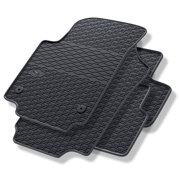 Alfombrillas de goma adecuadas para Volkswagen up! (2011-2023) - alfombras para coche - negro