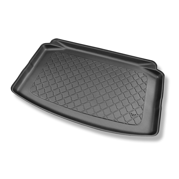 Conjunto de alfombrilla para maletero y alfombrillas para el interior del coche TPE para: Volkswagen Polo VI AW Hatchback (10.2017-....) - parte inferior del maletero; modelos sin base móvil en el maletero