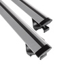 Portaequipajes de techo adecuadas para Audi Q5 II SUV (2017-....) - baca plata para coche - barras para techo de coche - railing integrado - aluminio