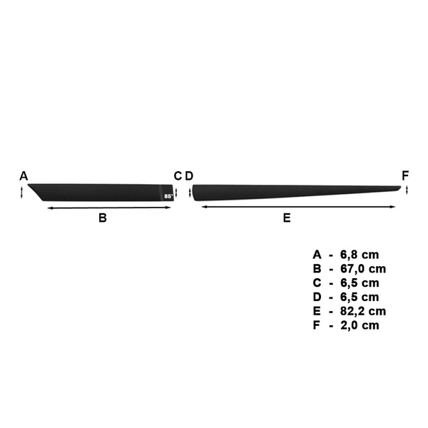 Protectores laterales negros para el coche Chevrolet Spark Hatchback (2009-2015)