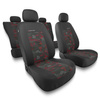 Fundas universales para asientos de coche para Audi A4 B5, B6, B7, B8, B9 (1995-....) - UNE-RD