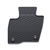 Alfombrillas de goma adecuadas para Ford S-Max II Monovolumen (2015-2023) - alfombras para coche - negro - 4 unidades