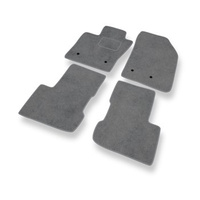 Alfombrillas de Velour adecuadas para Fiat 500X (2015-2024) - alfombras para coche - Premium color gris