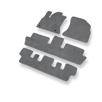 Alfombrillas de Velour adecuadas para Citroen C4 Picasso I Monovolumen (2007-201