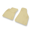Alfombrillas de Velour adecuadas para Audi A4 II B6 Avant, Cabrio, Sedan (2000-2005) - alfombras para coche - Premium color beige