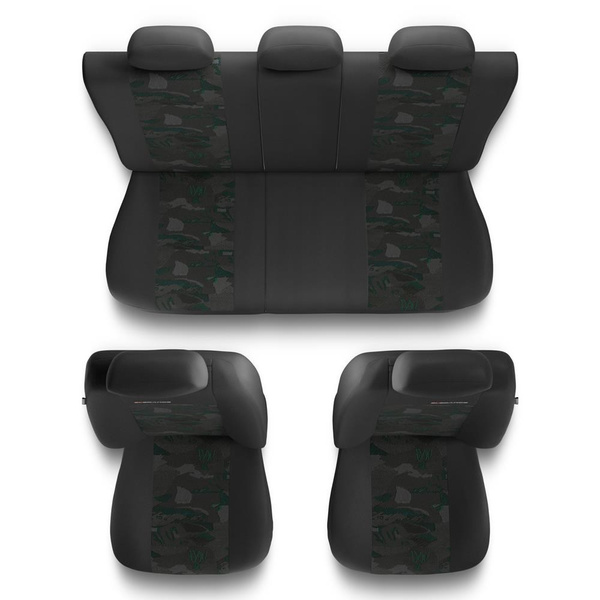 Fundas universales para asientos de coche para Suzuki Baleno I, II, III (1995-2019) - UNE-GR