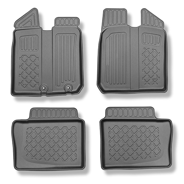 Alfombrillas de TPE adecuadas para Dacia Spring BBG SUV (03.2021-2024) - alfombras para coche