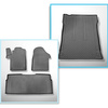 Conjunto de alfombrilla para maletero y alfombrillas para el interior del coche TPE para: Mercedes-Benz Vito W447 Tourer (10.2014-....) - para detrás de la 2a fila de asientos; versión larga (distancia entre ejes 3.200 mm; longitud del coche 5.140 mm); si