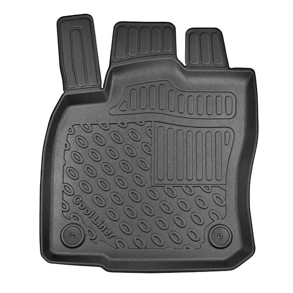 Conjunto de alfombrilla para maletero y alfombrillas para el interior del coche TPE PREMIUM para: Audi Q2 GA SUV (10.2016-....) - para la base móvil del maletero en posición superior (entrada de carga plana); compartimentos desmontables