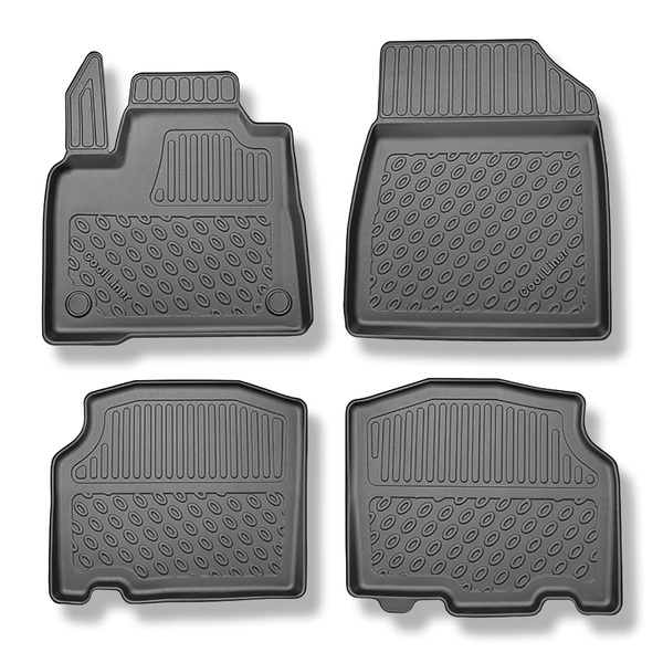 Alfombrillas de TPE adecuadas para Renault Kangoo III Furgonetaeta (06.2021-....) - distancia entre ejes corta o larga; no para la versión eléctrica - alfombras para coche