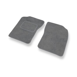 Alfombrillas de Velour adecuadas para Toyota Hilux VI Pick-Up (1997-2005) - alfombras para coche - Premium color gris