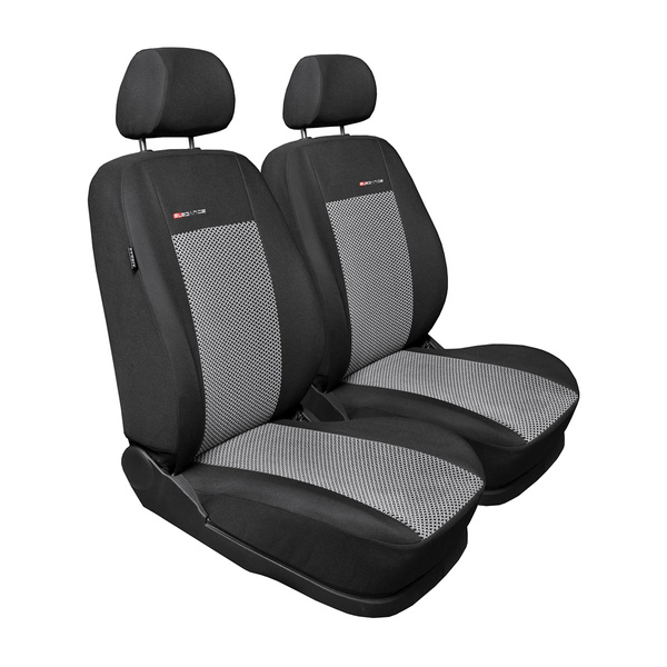Fundas de asientos hechas a medida para Volkswagen Caddy III Cargo (2004-2015) solo asientos delanteros - dos individuales - E2
