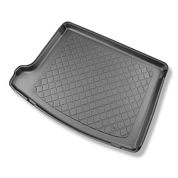 Alfombra para maletero adecuada para Jeep Compass II MP 4xe Plug-in Hybrid SUV (07.2020-....) - Protector maletero - Alfombrilla maletero antideslizante - maletero superior; piso móvil en la posición más alta