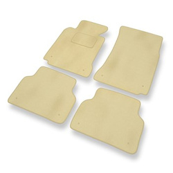 Alfombrillas de Velour adecuadas para BMW 5 M5 III E39 Berlina, Touring (1998-2003) - alfombras para coche - Premium color beige