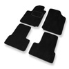 Alfombrillas de Velour adecuadas para Citroen C3 I Hatchback, Cabrio (2002-2009) - alfombras para coche - Premium color negro