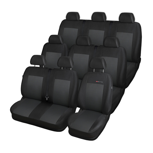 Fundas de asientos hechas a medida para Opel Vivaro Furgoneta (2001-2014) 9-plazas - E3