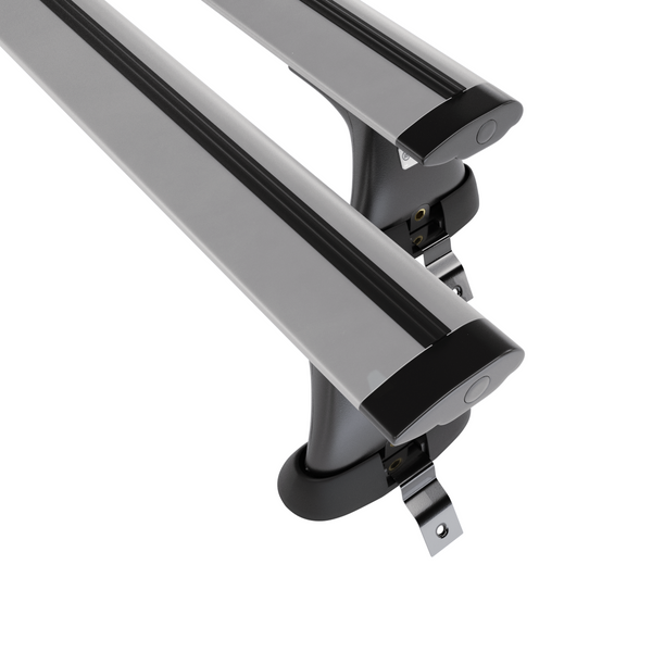 Portaequipajes de techo adecuadas para Dacia Sandero mk I Hatchback (2007-2012) - baca plata para coche - barras para techo de coche - sin puntos de montaje - aluminio