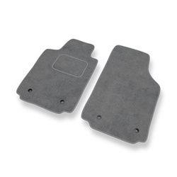 Alfombrillas de Velour adecuadas para Audi A2 I 8Z Hatchback (1999-2005) - alfombras para coche - Premium color gris
