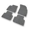 Alfombrillas de Velour adecuadas para Audi Q7 II SUV (2015-....) - alfombras para coche - Premium color gris
