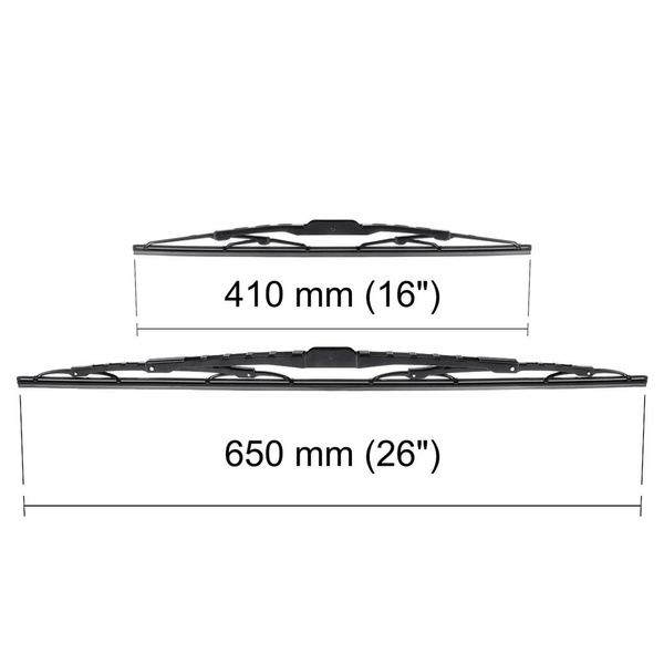 Escobillas limpiaparabrisas para la luna delantera para Kia Sorento III, IV SUV (02.2015-....) - escobillas estándar