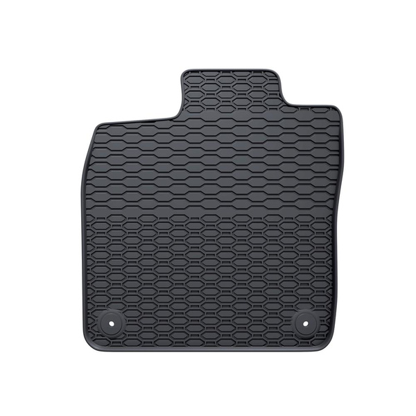 Alfombrillas de goma adecuadas para Skoda Enyaq iV SUV (2020-....) - alfombras para coche - negro - 4 unidades