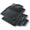 Alfombrillas de goma adecuadas para Volkswagen Golf VII Hatchback, Variant (2012-2020) - alfombras para coche - negro - 4 unidades