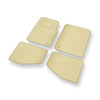 Alfombrillas de Velour adecuadas para Jeep Wrangler II SUV (1996-2006) - alfombras para coche - Premium color beige