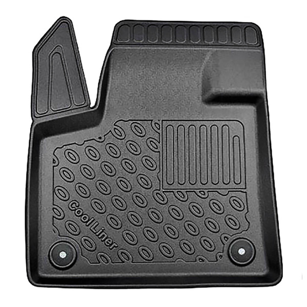 Conjunto de alfombrilla para maletero y alfombrillas para el interior del coche TPE PREMIUM para: Citroen C5 Aircross SUV (02.2019-....) - parte superior del maletero (entrada de carga plana); base móvil en la posición más alta; no adecuado para versión P