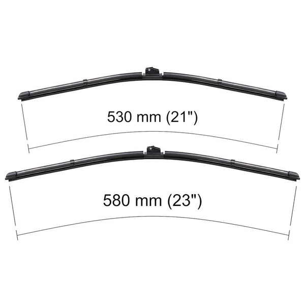 Escobillas limpiaparabrisas para la luna delantera para Mercedes-Benz Citan 415 Furgoneta (07.2012-2021) - escobillas plana